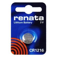 Батарейка CR1216 Renata, 1 шт, блистер