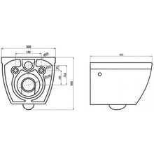 Чаша унитаза подвесного BelBagno CENTO-R  BB509CH