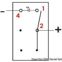 Osculati Marina R OFF-ON toggle switch, 14.196.01