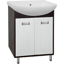 Тумба с раковиной Style Line Эко Стиль W №9 65 белая, венге