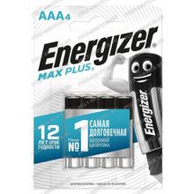 Батарейка Energizer LR03 (AAA) (1,5V) MAX plus блист-4