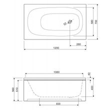 Передняя панель для акриловой ванны Cezares EM-150-SCR 1500x600