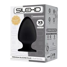 Черная анальная втулка Adrien Lastic Premium Silicone Plug XS 8см