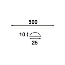 Batsystem Светильник с опаловым стеклом Batsystem LED Profil 50 9241 12 В 2,5 Вт 500 мм