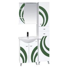 Misty Зеркальный шкаф Каролина 60 R зеленое стекло