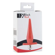 Красная водонепроницаемая вибровтулка Black Red - 12,7 см.