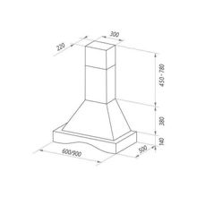 Каминная вытяжка Maunfeld Gretta Novas (C) 90 бежевый