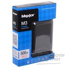 Seagate Maxtor Portable HDD 500Gb 2.5" STSHX-M500TCB M GM R , USB 3.0, black