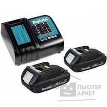 Makita Набор 2 шт BL1815N аккумулятор + 1 шт DC18SD зарядное устройсво + кейс 197143-8