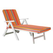 ПМ: Инфотекс Матрас для шезлонга хлопок набивной на завязках