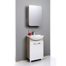 Aqwella Тумба с раковиной Вега 55 дуб сонома