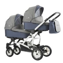 Aro Team 2 в 1 для двойни Twinat Duo серая в мелкую клетку