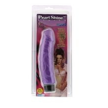 NMC Фиолетовый вибратор-реалистик с богатым рельефом поверхности PEARL SHINE 9 VIBRATOR - 22,8 см.