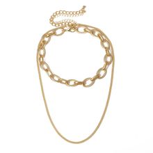 Многослойное колье под золото (арт. 81078-7)