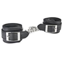Lux Fetish Кожаные наручники на цепи