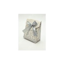 Свадебная бонбоньерка-конверт - серая STA454