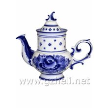 Чайник заварочный "Голубка". Гжельский фарфор. арт. 1630