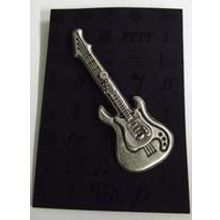 Брошь электроГИТАРА МЕТАЛЛ 7см