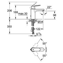 Смеситель Grohe Eurosmart Cosmopolitan 23326000 для раковины