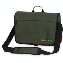 Мужская уличная сумка через плечо с наружным карманом на молнии Dakine Hudson 20L Kingston цвет тёмно-зелёный джинс