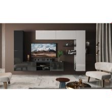 Case Гостиная Порту Венге Черный глянец