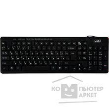 Cbr KB 111M Black USB, Клавиатура 102 кнопки+мультимедия 9 кнопок, поверхность под карбон