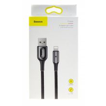 Data кабель USB Baseus CALXD-B01 для iP5, 1м черный