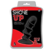 NMC Анальный стимулятор со спиралью SHOVE UP SILICONE BUTTPLUG BLACK - 12,7 см. (черный)