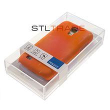 i9190 S4 mini Samsung Galaxy Накладка Air Case + защитная пленка, оранжевая, Deppa
