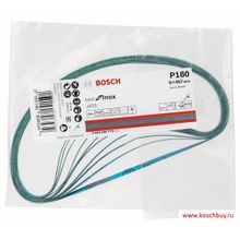Bosch Набор 10 шлифлент Best for INOX K180 J455 6x457 мм по нержавейке (2608608Y70 , 2.608.608.Y70)