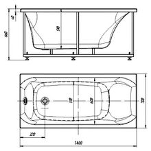 Aquatek Акриловая ванна Альфа 140