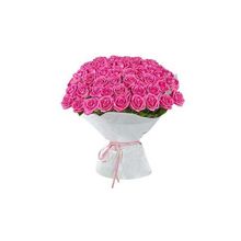 Букет из 51 розовой розы -  70см "Happy pink desire"
