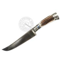 Нож Пчак "Косуля" # Уз161-К (сталь ШХ15), мельхиор, кость