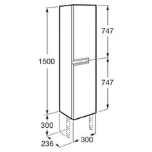 Шкаф-пенал Roca Victoria Nord Black Edition черный