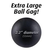 Большой кляп-шарик Extreme Ball Gag Черный