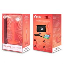 Оранжевая вибропробка для ношения B-vibe Snug Plug 1 - 10 см. (245256)