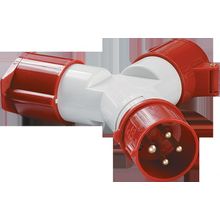 Адаптер двухлучевой   2-местный, с заземлением, PAS22-016-4 | код. PAS22-016-4 |  IEK