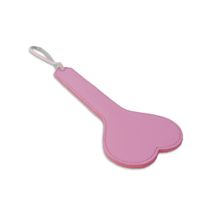 Пикантные штучки Розовая шлёпалка в форме сердечка - 29 см. (розовый)