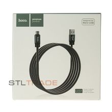Data кабель USB HOCO U27 micro usb серый