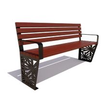 Скамейка садовая «РОМАШКА» (0,6м)