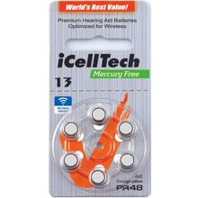 Батарейки для слуховых аппаратов 13 IcellTech