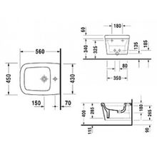 Биде подвесное Duravit Esplanade 226510