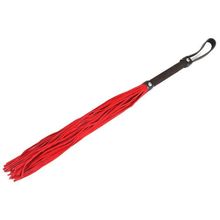 Мягкая плеть c красными шнурами Soft Red Lash - 81,5 см. красный с черным