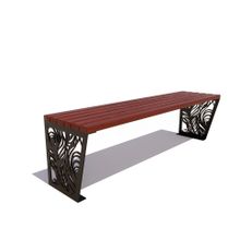 Скамейка садовая «ПАВЛИН» банкетка (1,5м)