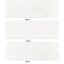 Керамическая плитка Domino Anya Dec Anya Flower White 3 вида рисунка декор 20х60