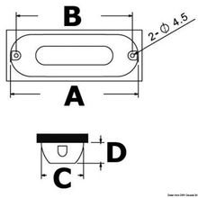 Osculati Faro subacqueo 6 LED bianchi, 13.281.05