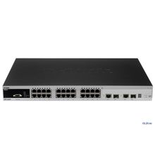 Коммутатор D-Link Switch DES-3528P Управляемый коммутатор уровня 2+ с 24 портами 10 100BASE-TX POE + 2 10 100 1000BASE-T SFP + 2 10 100 1000BASE-T p n: DES-3528P