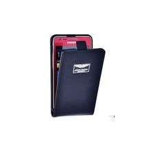 Кожаный чехол для Samsung Galaxy S2 (i9100) Aston Martin Racing Leather Flip Case, цвет Black (FCSAM91001B)