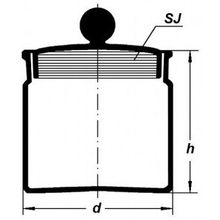 Бюкс высокий, 65 мл, 34 12 (Кат. № 2602 V 632 421 202 408)