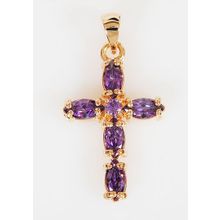 Кулон с аметистом "Крест миледи"